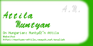 attila muntyan business card